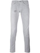 Dondup Skinny Jeans, Men's, Size: 32, Grey, Cotton/spandex/elastane