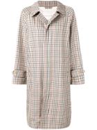 Mackintosh Brown Check Wool Blend Coat Gm-113bs/sh/w