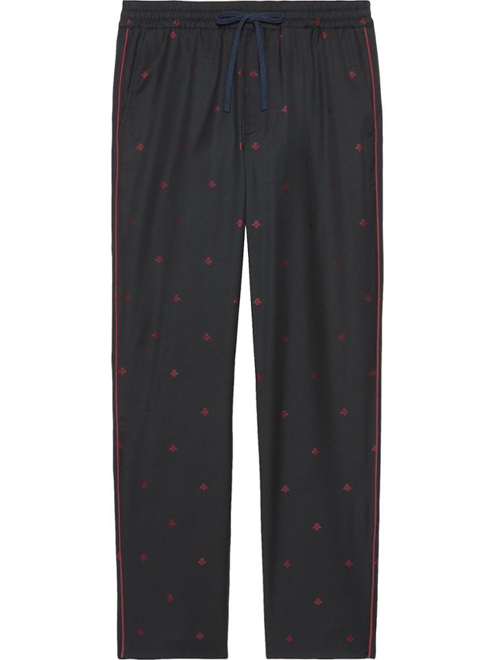Gucci Bees Wool Gabardine Pant - Black