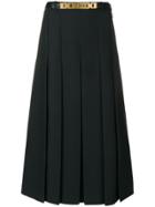 Gucci Pleated Midi Skirt - Black