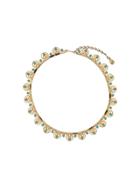 Susan Caplan Vintage 1970s Faux Turquoise Necklace - Gold