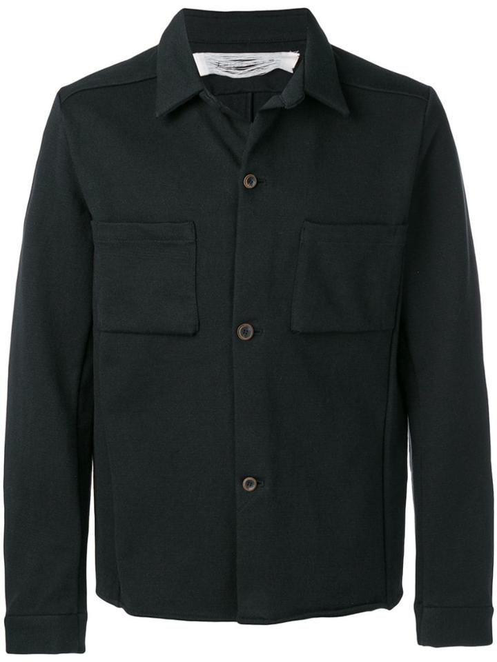 Individual Sentiments Woven Shirt Jacket - Black