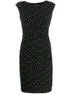 Lauren Ralph Lauren Fitted Bird-print Dress - Black