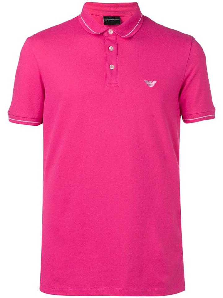 Emporio Armani Logo Polo Shirt - Pink
