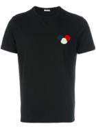 Moncler Logo Plaque T-shirt, Men's, Size: Small, Black, Cotton