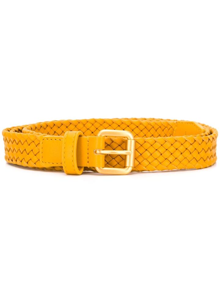 Bottega Veneta Braided Belt - Yellow