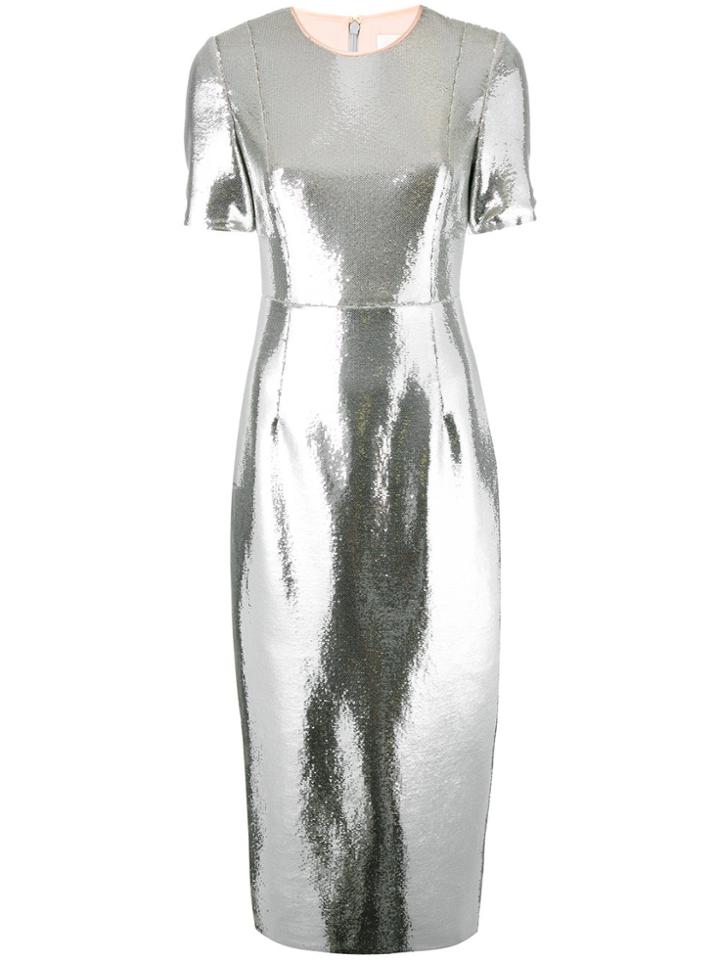 Dvf Diane Von Furstenberg Sequin Dress - Metallic
