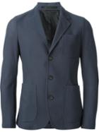 Giorgio Armani Textured Blazer, Men's, Size: 54, Blue, Polyamide/spandex/elastane