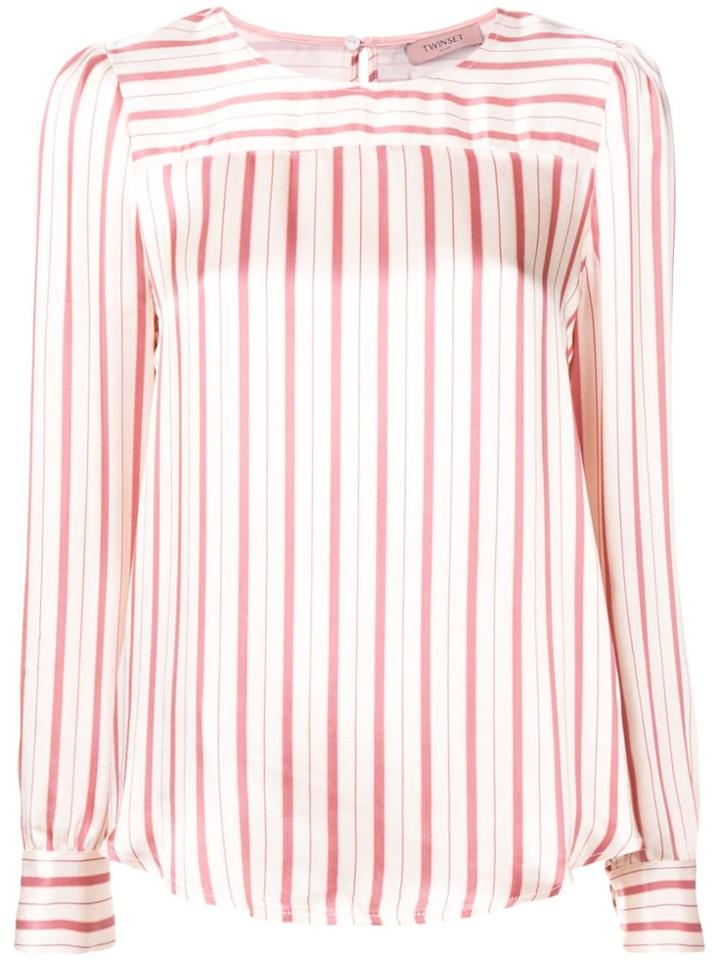 Twin-set Striped Blouse - Neutrals