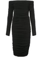 Elizabeth And James Ruched Off The Shoulder Dress - Black