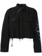 Marcelo Burlon County Of Milan Alyssa Denim Jacket, Women's, Size: Xs, Black, Cotton