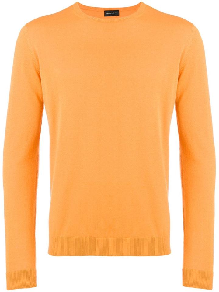 Roberto Collina Round Neck Jumper - Orange