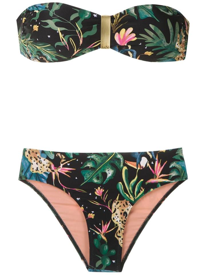 Lygia & Nanny Ester Printed Bikini Set - Black