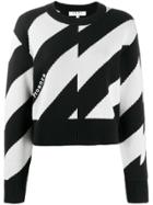 Proenza Schouler Diagonal Striped Jumper - Black