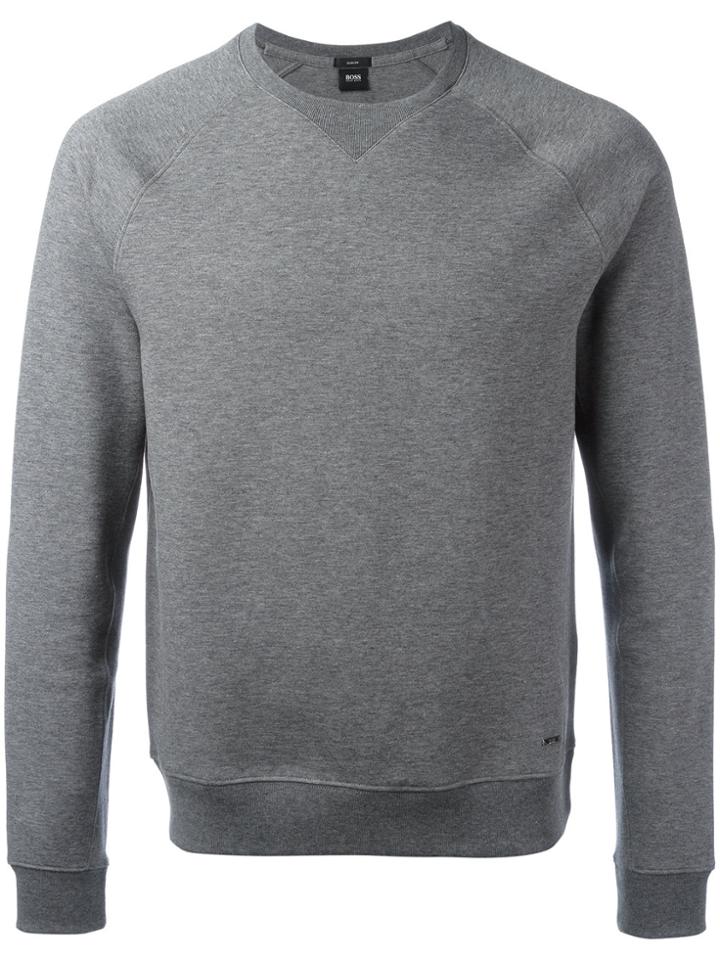 Boss Hugo Boss Plain Sweatshirt - Grey