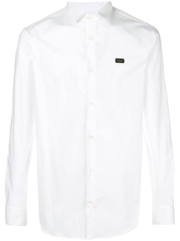 Philipp Plein Curved Hem Shirt - White