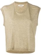 Isabel Marant Étoile Cropped Round Neck T-shirt - Green