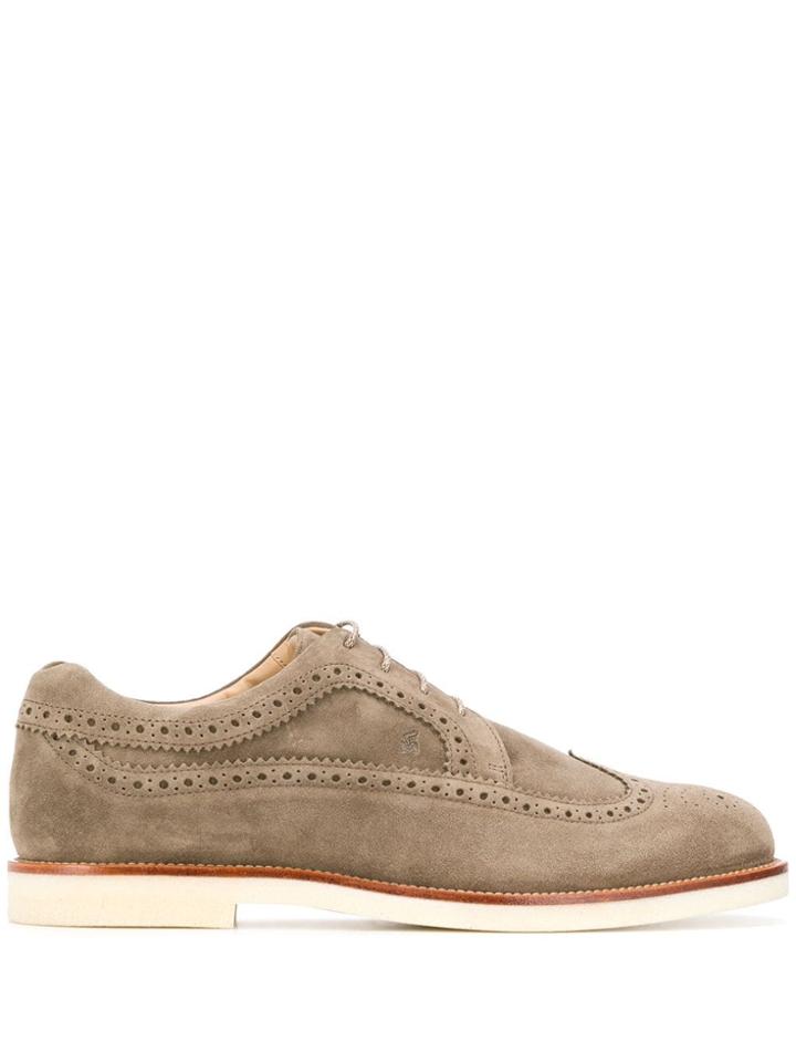 Hogan Brogue Style Oxford Shoes - Neutrals
