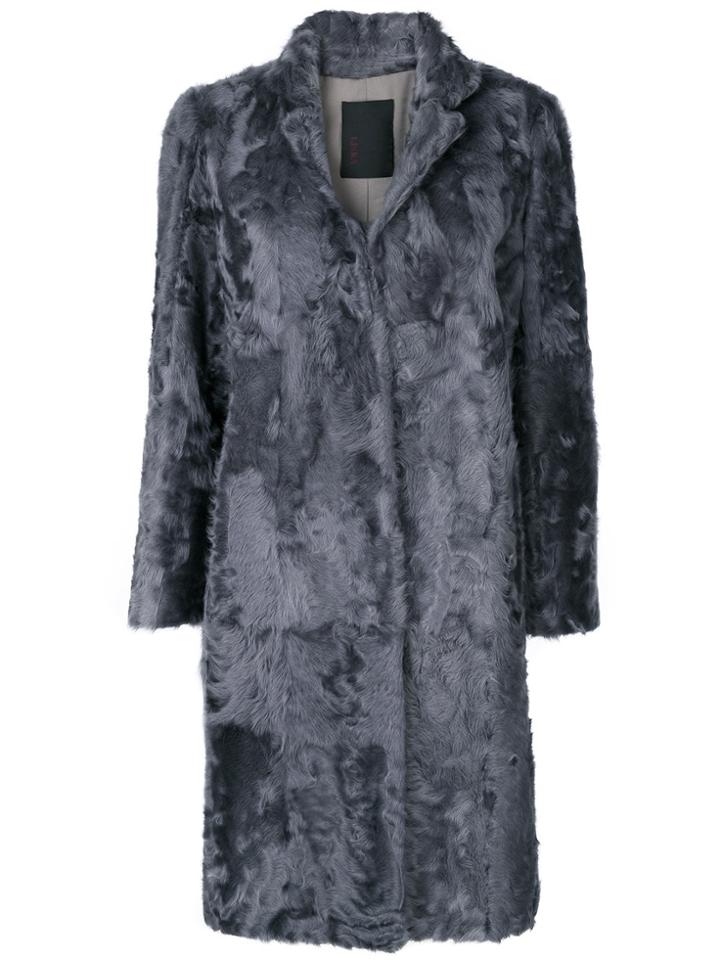 Liska Single Breasted Coat - Grey