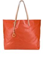 Tory Burch Crushed-effect Tote Bag - Orange