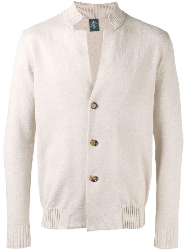 Eleventy Three Button Cardigan - Neutrals