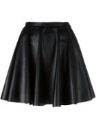 Giamba Leather Effect A-line Skirt, Women's, Size: 44, Black, Polyester/polyurethane