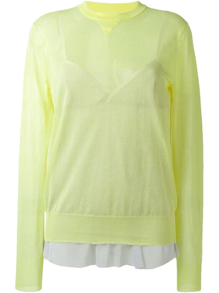 Sacai Sheer Knitted Top