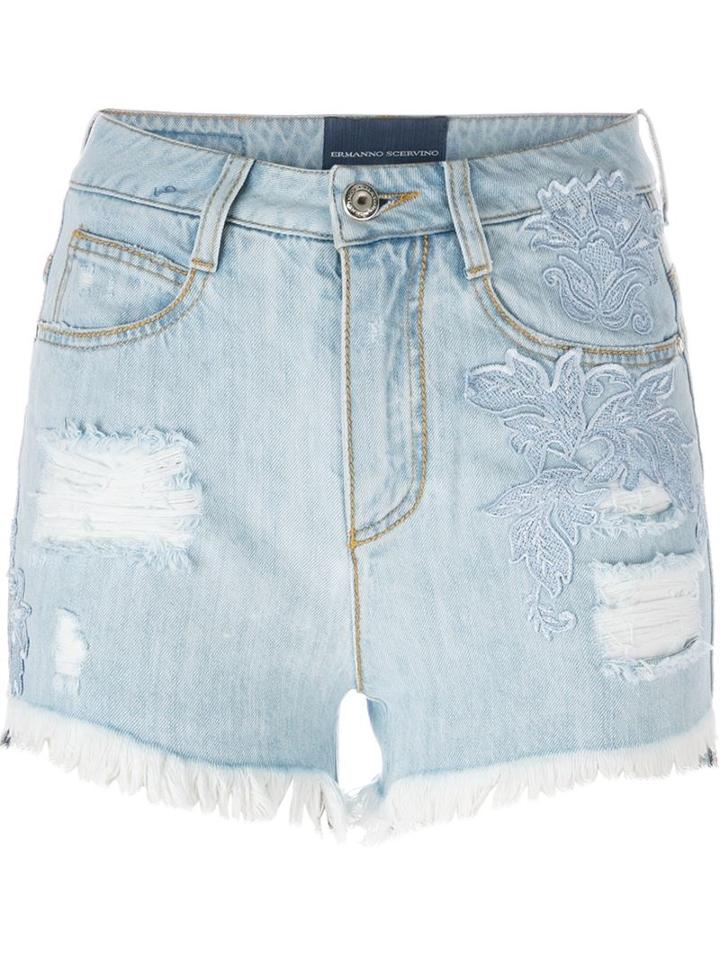 Ermanno Scervino Frayed Shorts