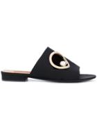 Coliac Embellished Open-toe Sandals - Black