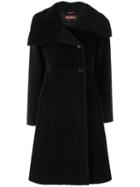 Max Mara Single Breasted Coat, Women's, Size: 44, Black, Viscose/wool/alpaca