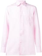Canali Classic Plain Shirt - Pink