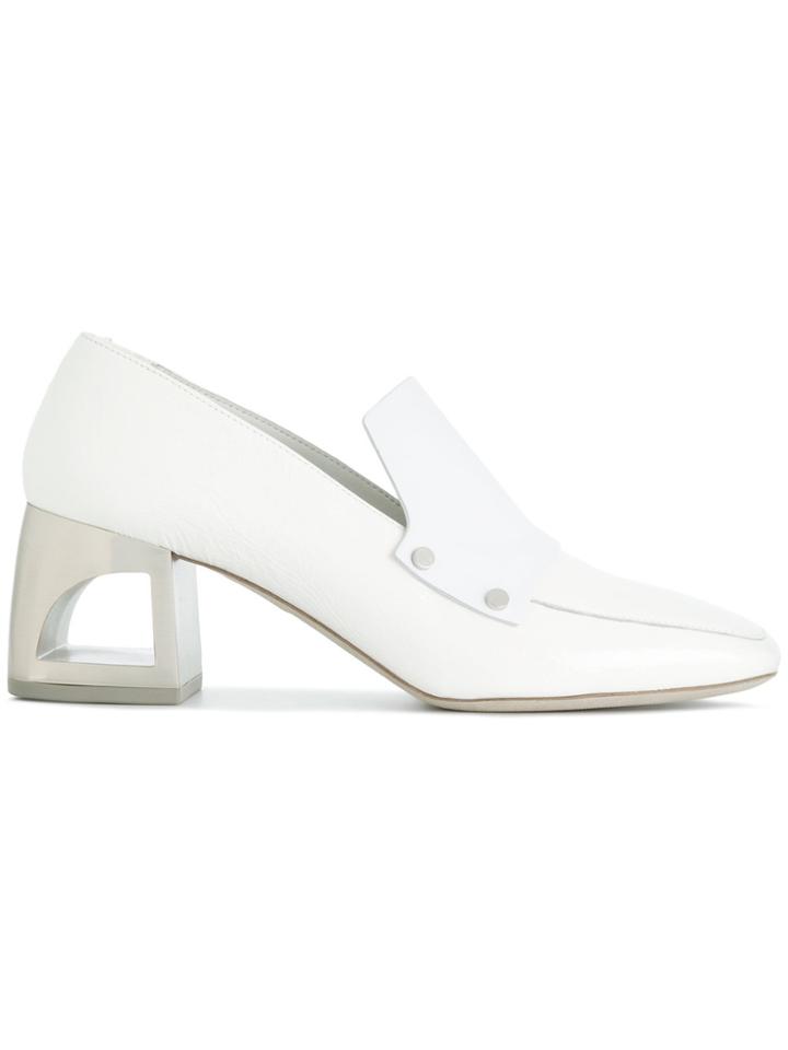 Vic Matie Square Toe Pumps - White