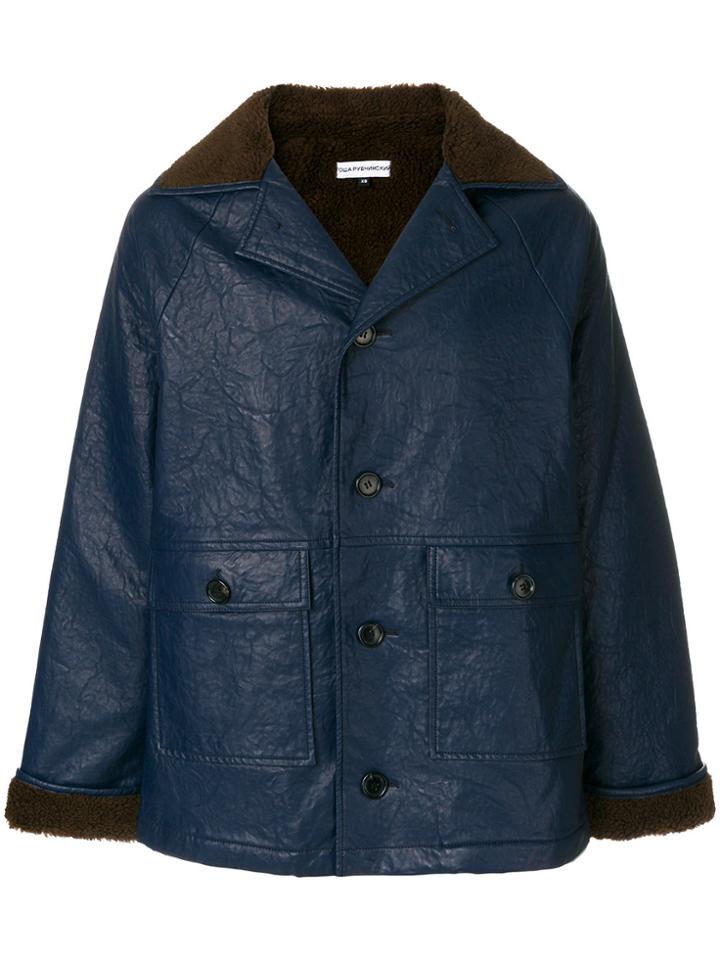 Gosha Rubchinskiy Patch Pocket Coat - Blue