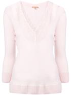 Ermanno Scervino Longsleeved Lace T-shirt - Pink