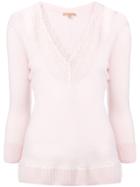 Ermanno Scervino Longsleeved Lace T-shirt - Pink