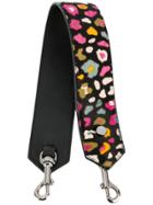 Jimmy Choo Leopard Print Shoulder Strap - Black
