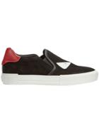 Fendi Embellished Slip-on Sneakers - Black