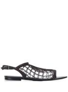 Sonia Rykiel Fishnet Sandals - Black
