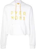 Pyer Moss Logo Embroidered Hoodie - White