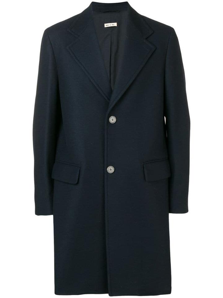 Marni Single-breasted Coat - Blue