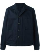Acne Studios Button Up Jacket, Men's, Size: 48, Blue, Cotton
