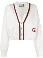 Gucci Cropped Sports Style Jacket - White
