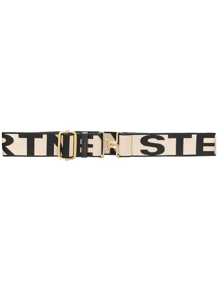 Stella Mccartney Textile Logo Belt - Neutrals