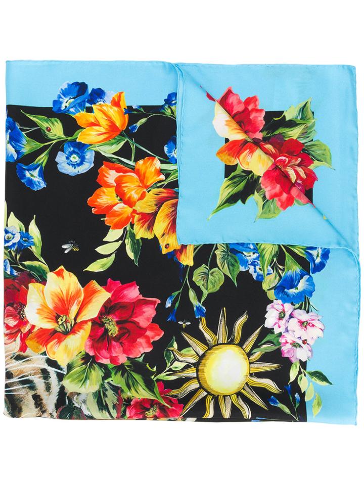 Dolce & Gabbana Floral Print Scarf - Multicolour