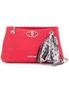 Love Moschino - Scarf Detail Shoulder Bag - Women - Pvc - One Size, Women's, Red, Pvc