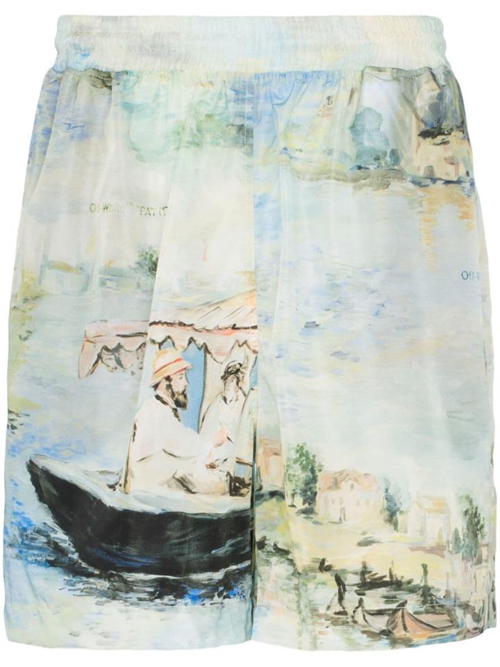 Off-white Printed Shorts - 9900 All Over N