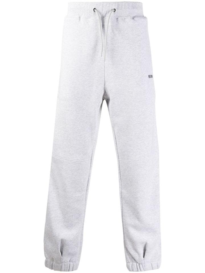 Msgm Logo Jogging Trousers - Grey