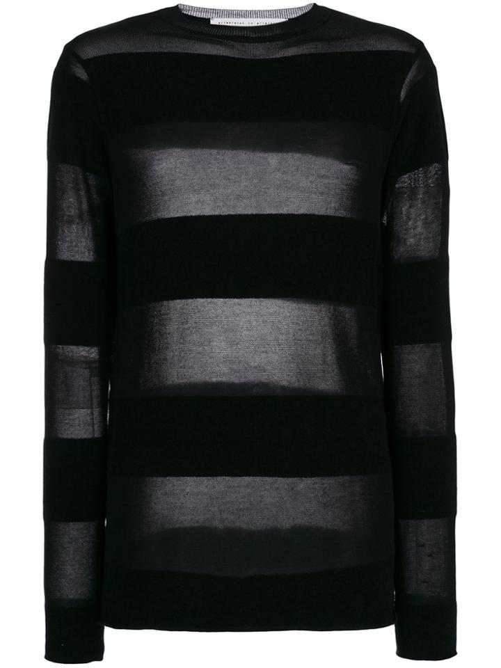 Primordial Is Primitive Striped Jumper - Black