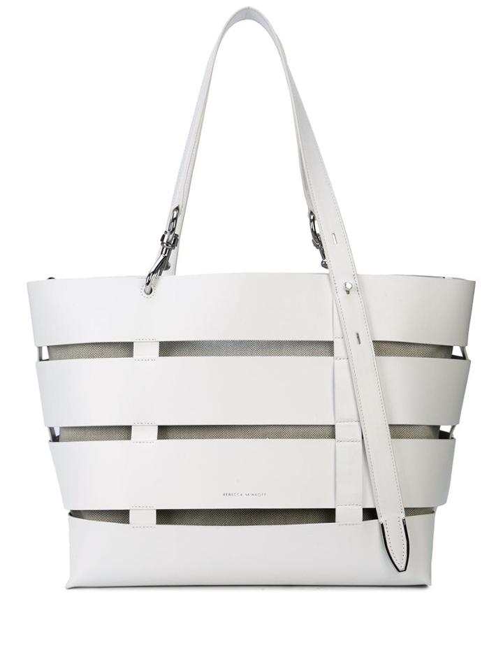 Rebecca Minkoff Large Cage Stella Tote - White