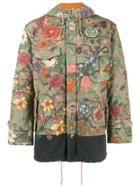 Gucci New Flora Snake Print Parka - Green